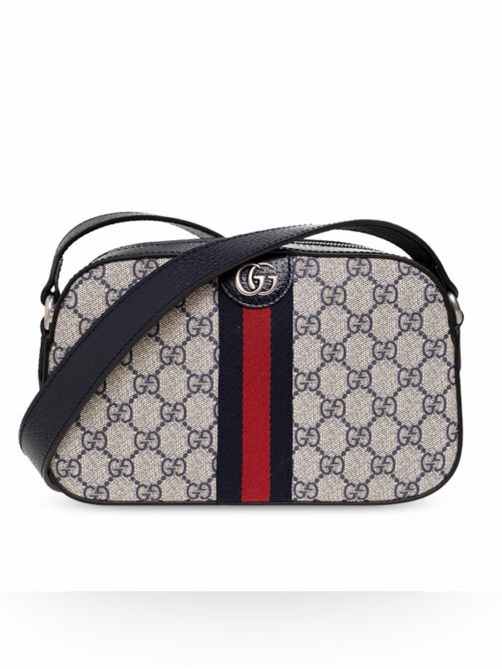 GUCCI Ophidia GG web stripe camera shoulder bag